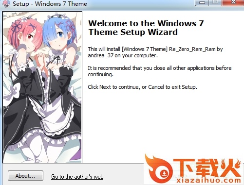 拉姆雷姆win7电脑主题 直装版 截图1