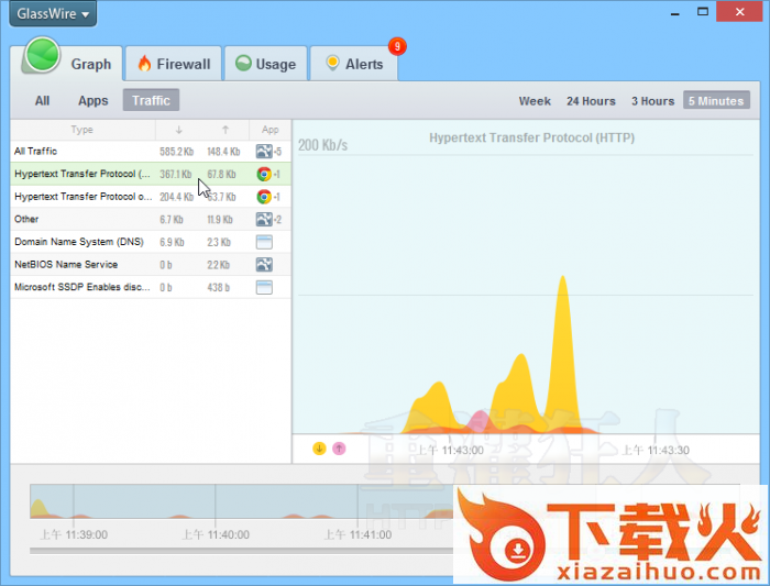 GlassWire(免费网络防火墙) v1.0.35b 官方中文版 截图1