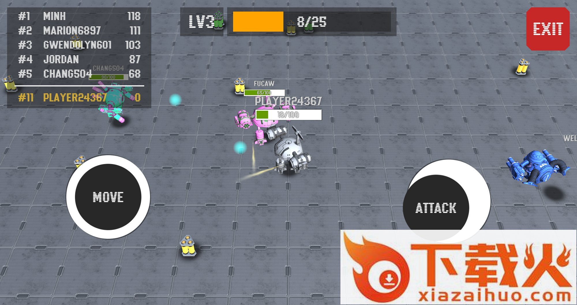 Iron Robots Harvest Wars.IO(机器人战争io手游)截图2