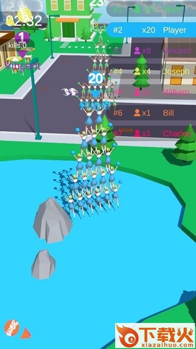 拉拉队大对决游戏(Cheerleaders Run io)截图2