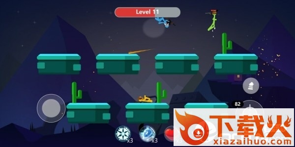 Stickfight 2: Infinity(坚持战斗手机版)截图1