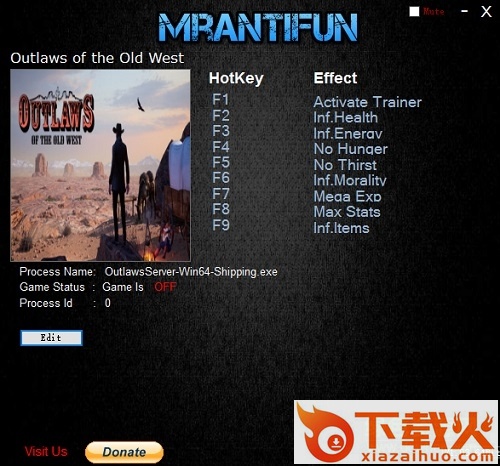 西部狂徒八项修改器 v1.1.5 免费版 截图1