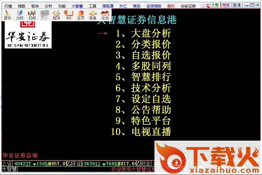 华安证券大智慧行情交易软件经典版 v8.21 官方版 截图1
