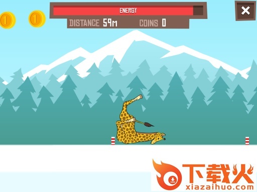 Giraffe Winter Sports Simulator(模拟长颈鹿游戏)截图2