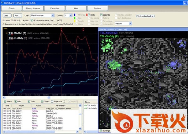 星际争霸apm测试器(bwchart) 1.04b中文版 截图1