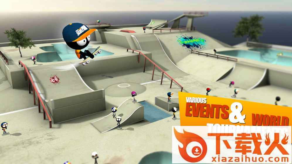 Stickman Skate Battle(火柴人滑板对决3D游戏)截图2