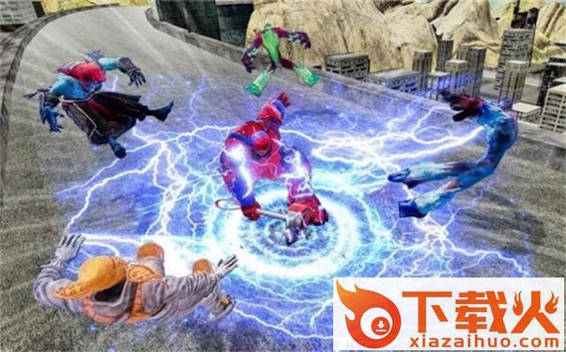 雷神英雄模拟器US Police Hammer Robot Fighting截图2