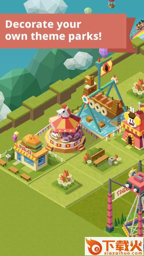 2048 Tycoon(2048大亨主题公园游戏)截图1