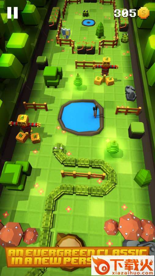 Blocky Snakes(像素贪吃蛇游戏)截图1