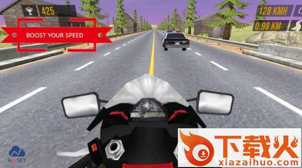 公路交通自行车赛Highway Traffic Bike Racer截图1