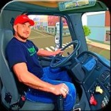 在卡车驾驶中In Truck Driving Highway Race Simulator v4.5 安卓版