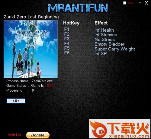 残机为零六项修改器 免费版 截图1
