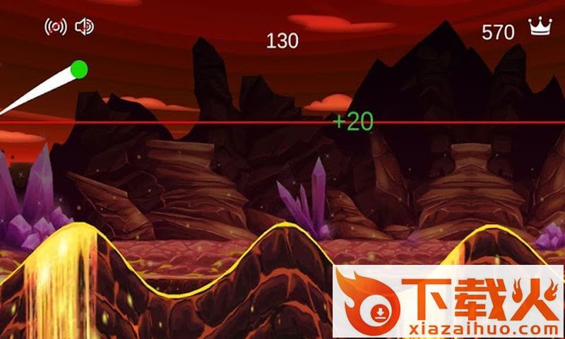 Skid Ball Jump : Sky Mountains game(滑板球跳跃)截图1