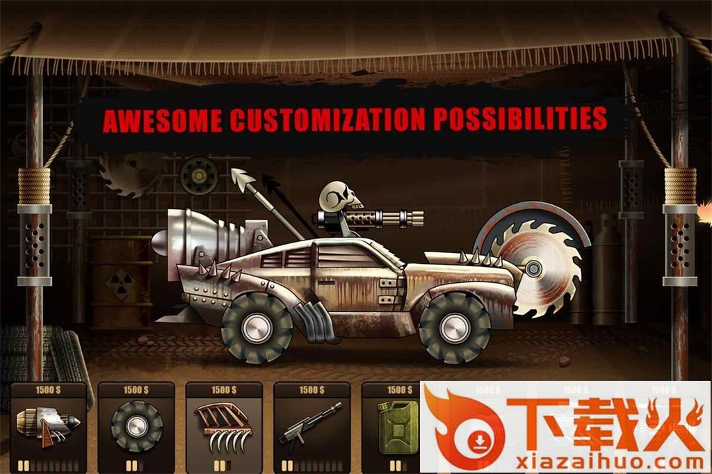 山地僵尸赛车Hill Zombie Racing截图1