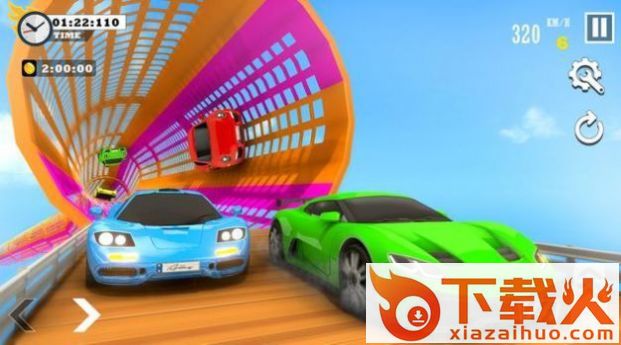 极限空中超跑特技(Stock Car Stunt Car Games)截图1