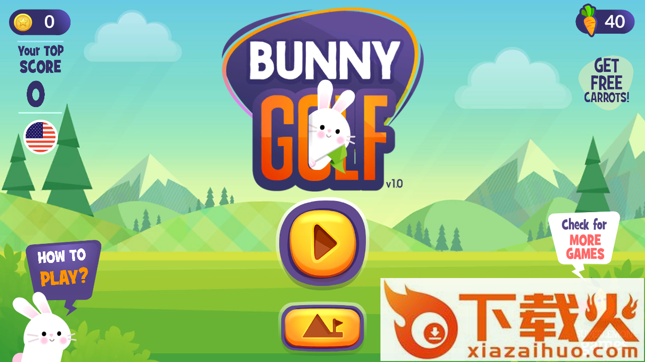 Bunny Golf(兔兔高尔夫手游)截图1