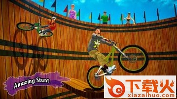 好死的自行车特技(Well of death bicycle stunt)截图2