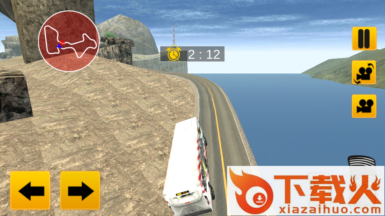 Police Bus Hill Climb Driver(警车爬坡司机游戏)截图2