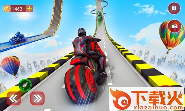 霓虹赛车坡道(Light Bike Stunt)截图1