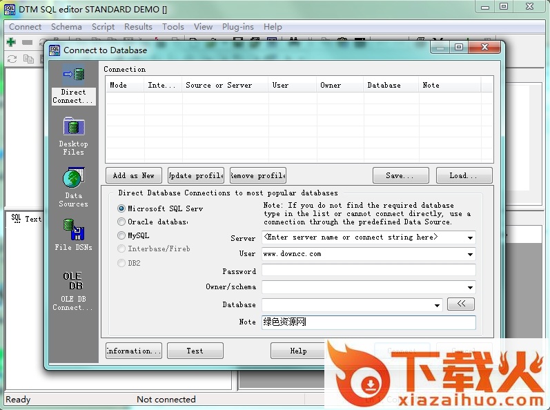 dtm sql editor