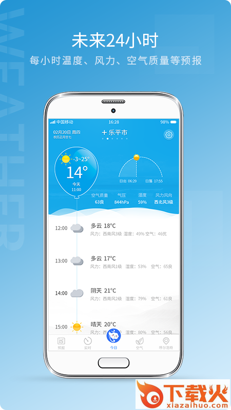 天气预报雷达截图1