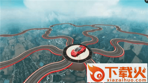 空中赛道驾驶下载(Impossible Car Driving)截图2