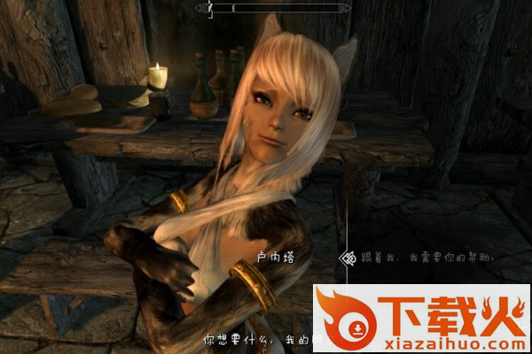 上古卷轴5随从猫女卢内塔mod 绿色版 截图1