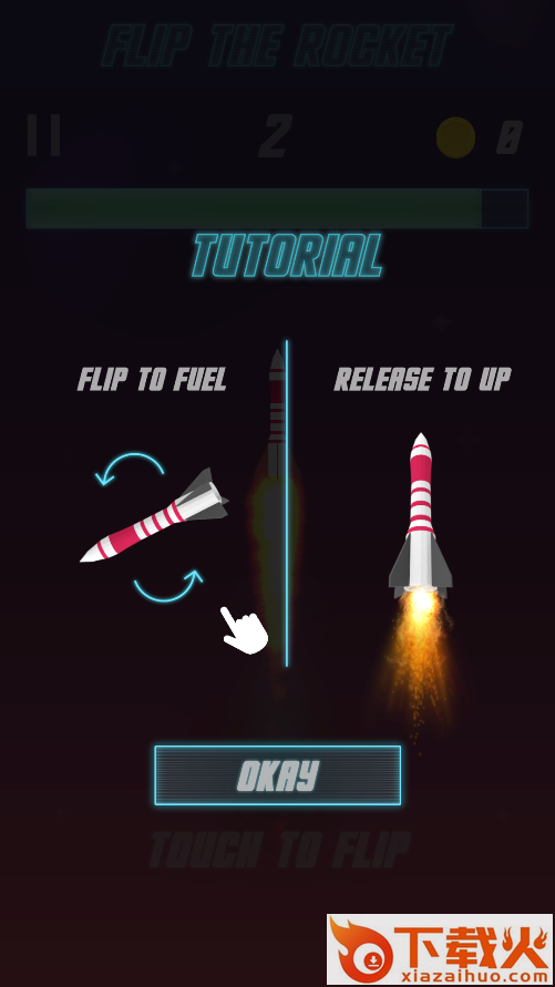 Flip the Rocket(翻转火箭游戏)截图1