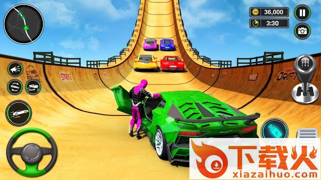 超级英雄竞速驾驶(Superhero Car Games- Car Stunt)截图1