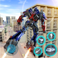 飞行警察机器人变形金刚模拟器(Flying Police Robot Game) v1.29 安卓版