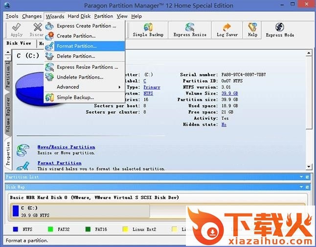 partition manager 12