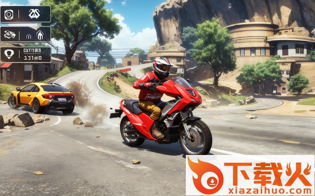 极限车辆挑战赛(Xtreme Bike Driving Moto Games)截图1