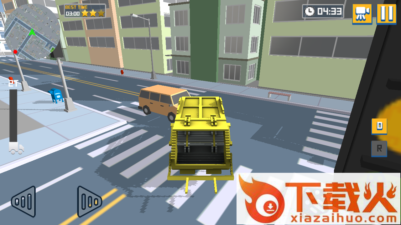 Blocky Garbage Truck Sim Pro(像素垃圾车模拟游戏)截图2