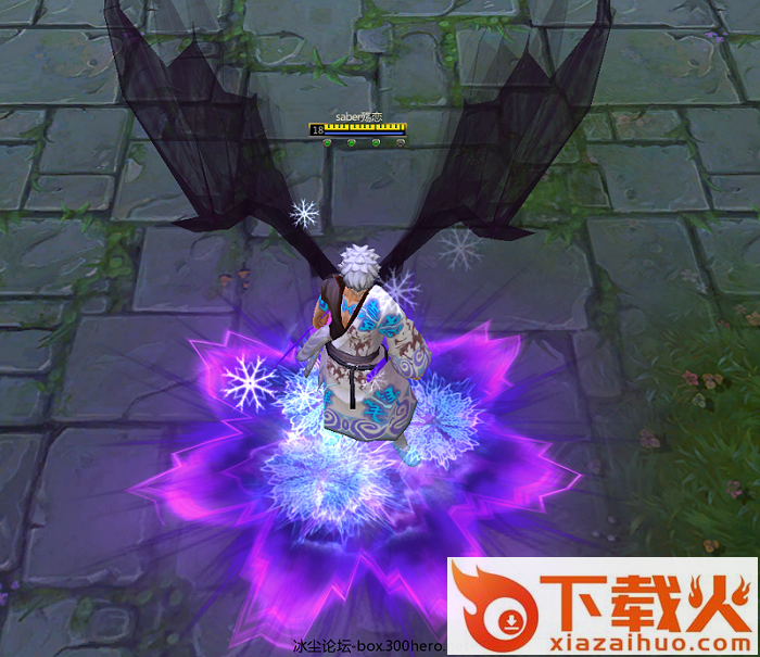 300英雄战场上的白夜叉皮肤 绿色版 截图1
