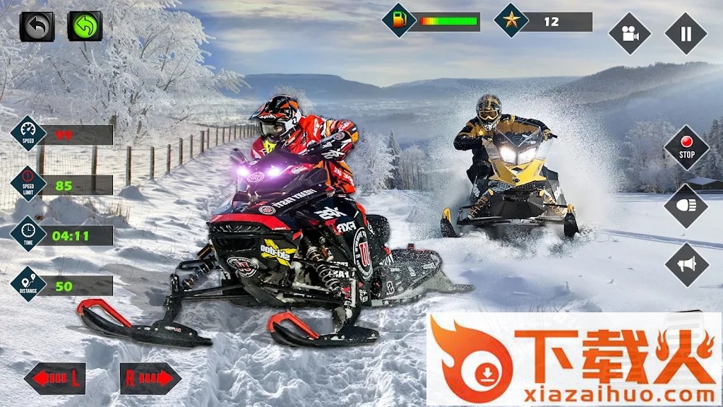 雪地摩托模拟器(Snowmobile Simulator Adventure)截图1