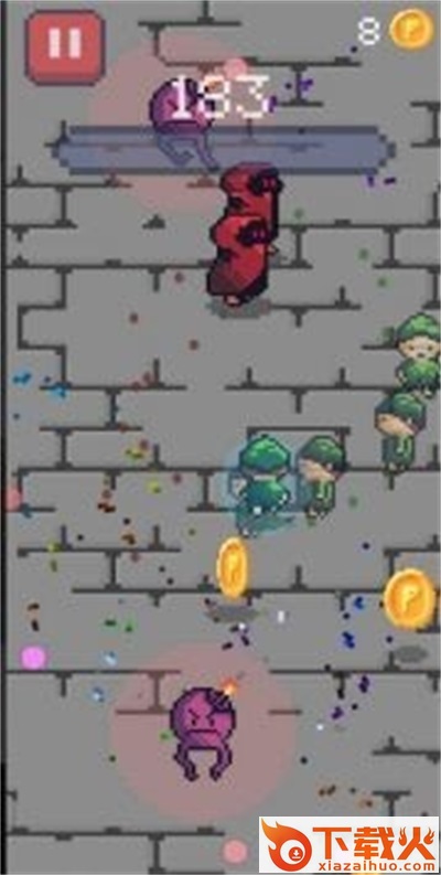 地牢怪物战斗Pixel Run截图2
