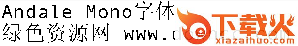 andale mono字体ttf