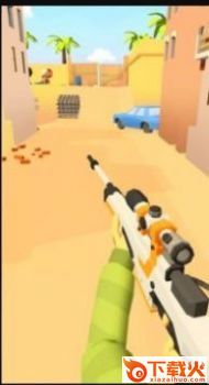 荒漠枪战袭击(Gun War Strike New Gun Shooting Games) v1 安卓版截图1
