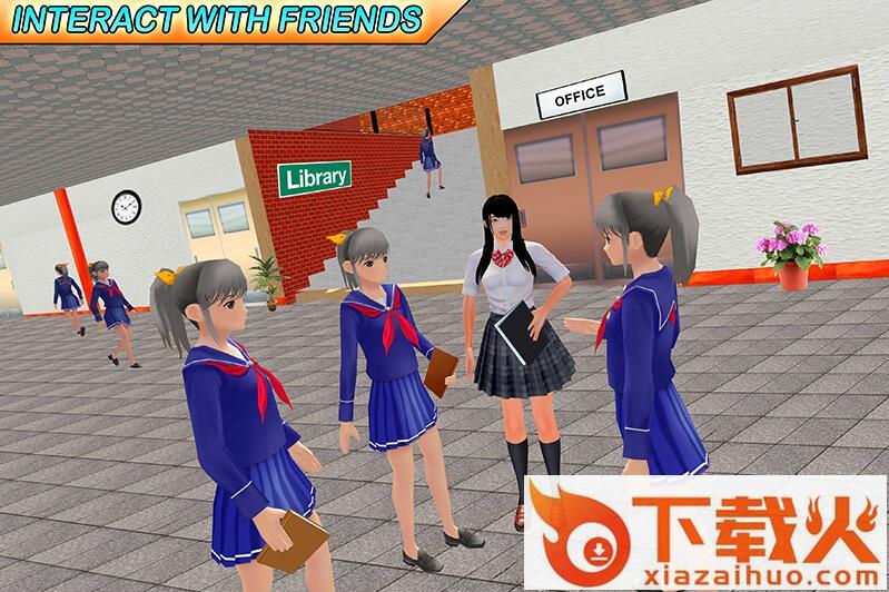 High School Life: Girl Simulator(高中乐趣虚拟女孩游戏)截图1