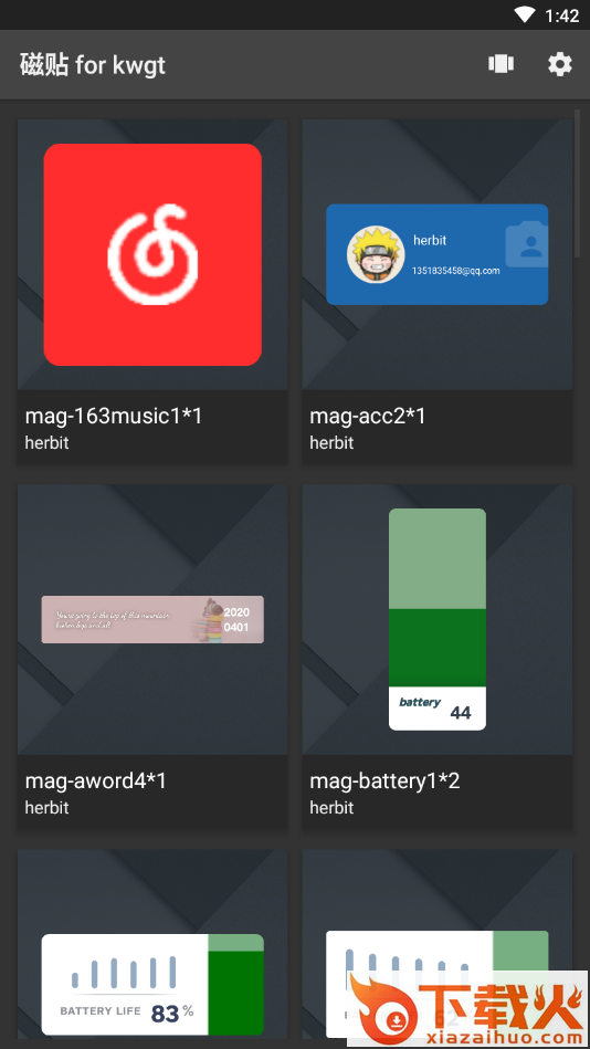 磁贴 for kwgt插件包app截图1