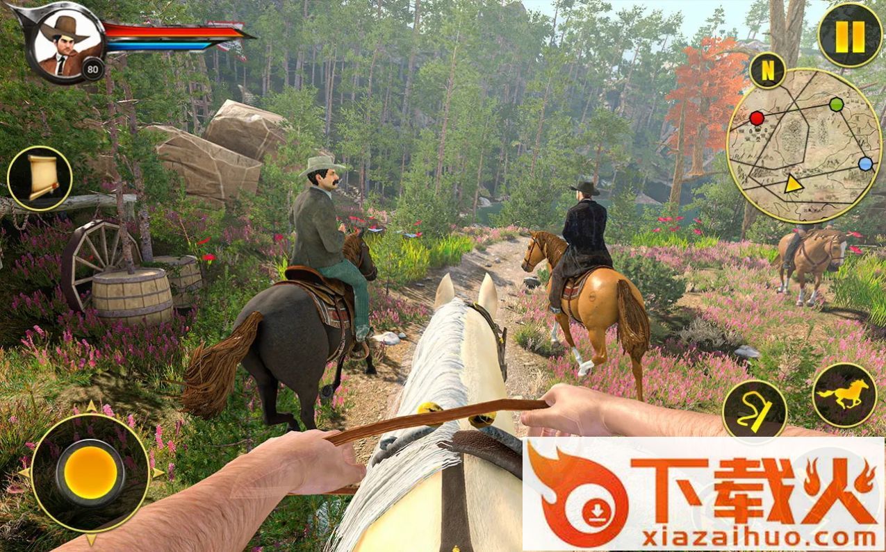 牛仔骑马仿真游戏(Cowboy Horse Riding Simulation)截图2