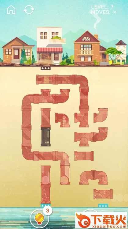 Pipe Puzzle(管道游戏Pipes Game下载)截图1