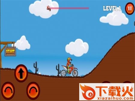 火柴人山地越野Hill Bike Racing截图2