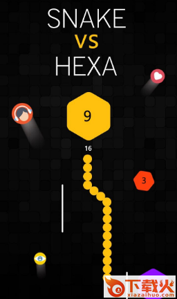 Snake VS Hexa(蛇与六边形游戏)截图1