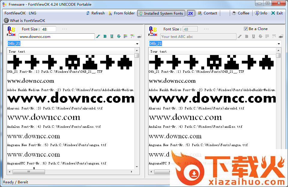 FontViewOK字体预览软件 v7.11 官方版 截图1