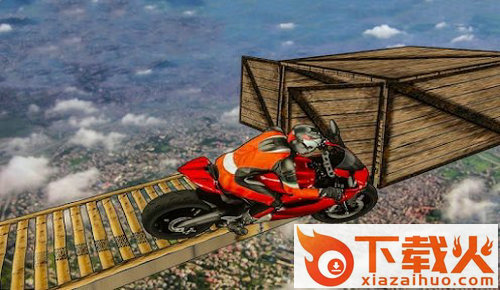 摩托车空中赛道(Impossible Bike Stunt Game)截图2