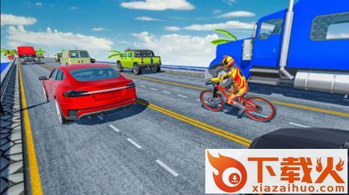 疯狂的交通自行车骑士3D(Endless Cycle Race)截图2