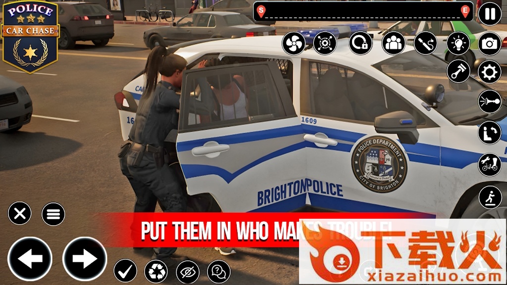 警车追逐小偷竞速(Police Car Chase Thieves Games)截图2