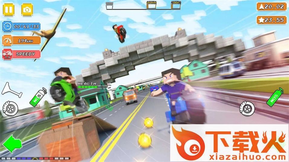 摩托积木驾驶(Blocky Bike Rider Moto Racing)截图2