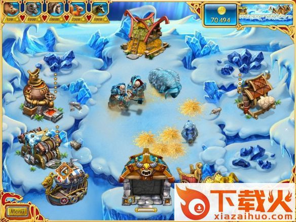 疯狂农场4: 黑尔登最后的维京人(Farm Frenzy 4: Helden der Wikinger ) 截图1